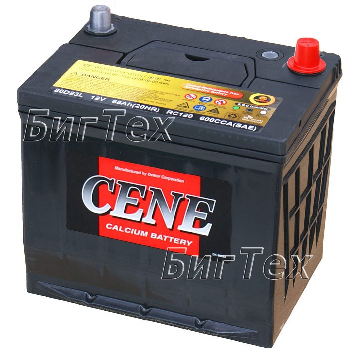 Аккумулятор автомобильный Cene 80D23R 70 Ач