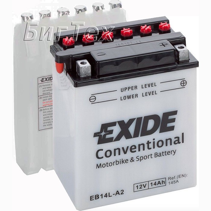 Мото аккумулятор EXIDE EB14L-A2 14 Ач (12N14-3A)