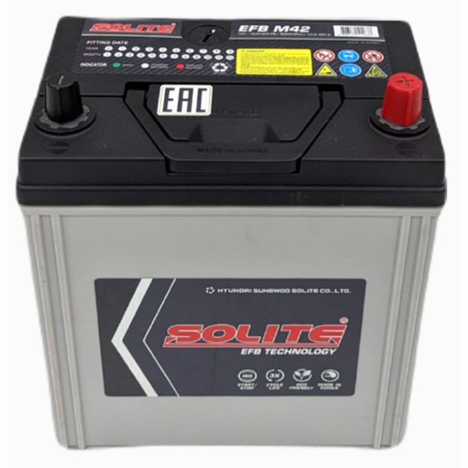 Аккумулятор автомобильный SOLITE EFB M42 40 Ач...