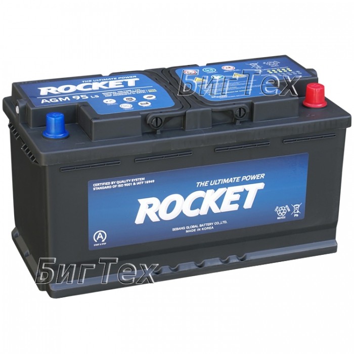 Аккумулятор автомобильный ROCKET AGM L5 95Ач 850A