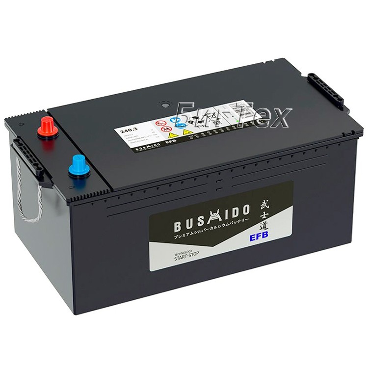 Аккумулятор грузовой BUSHIDO EFB 240Ah