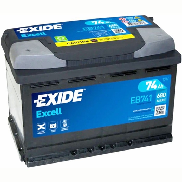 Аккумулятор автомобильный EXIDE Excell EB741 74 Ач