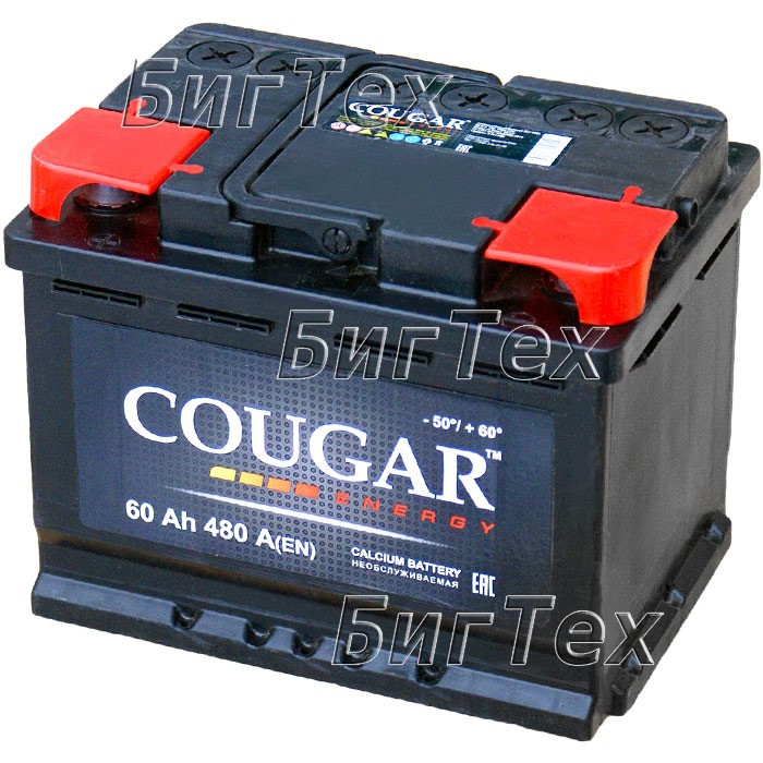 Аккумулятор автомобильный Cougar Energy 60 А/ч