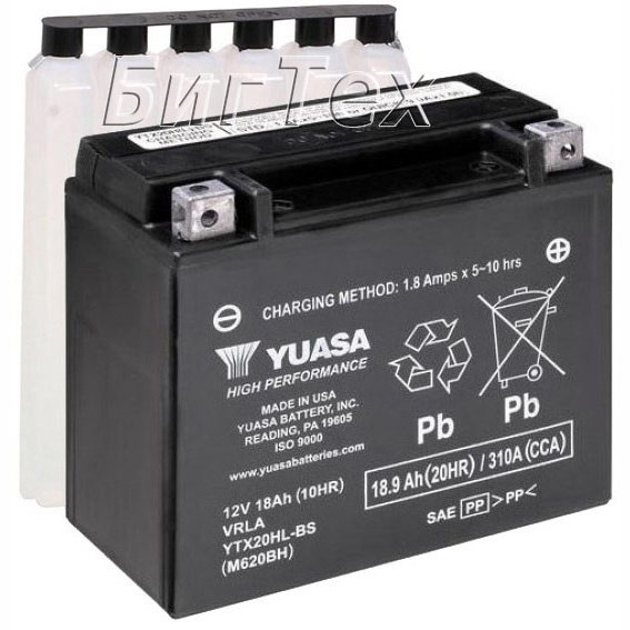 Мото аккумулятор YUASA AGM YTX20HL-BS 18.9 Ач