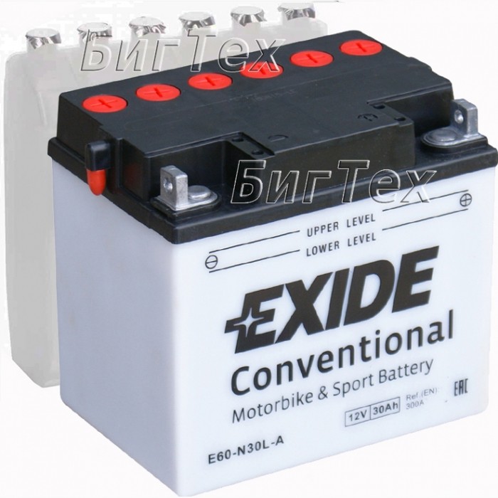 Мото аккумулятор Exide E60-N30L-A 30 Ач