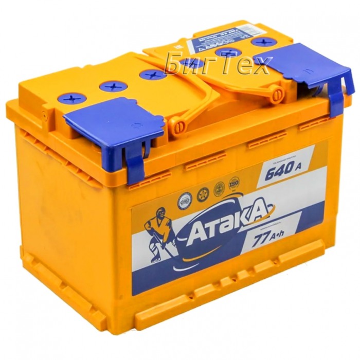 Аккумулятор автомобильный АТАКА 77 Ач 640А