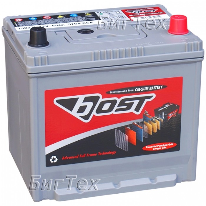 Аккумулятор автомобильный BOST 75D23L 65 Ач