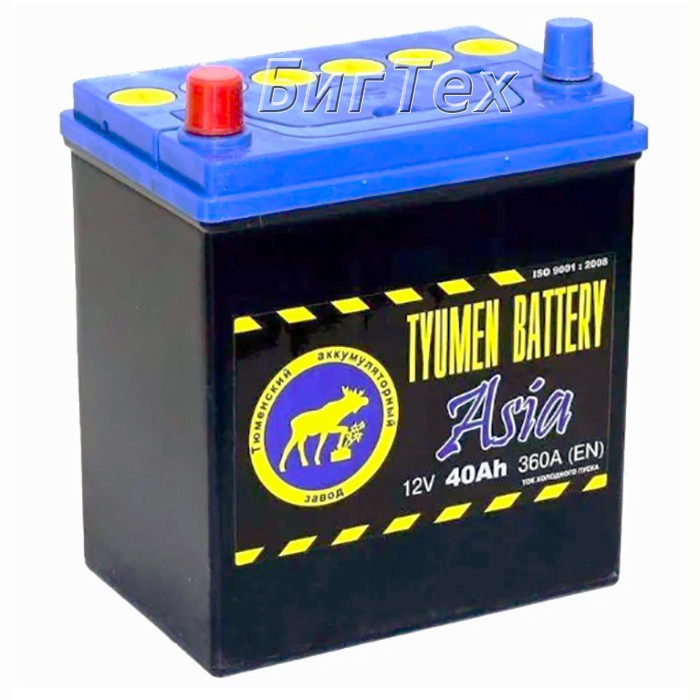 Аккумулятор автомобильный TYUMEN ASIA 6CT-40 40 Ач