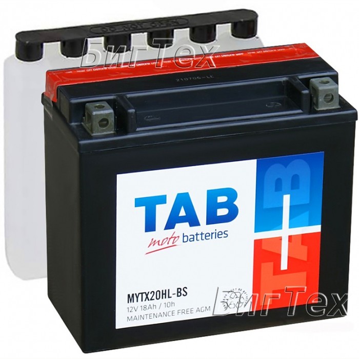 Мото аккумулятор TAB MOTO MYTX20HL-BS (238515)...