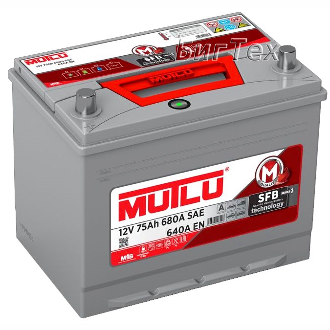 Аккумулятор автомобильный MUTLU SFB M3 80D26FR...