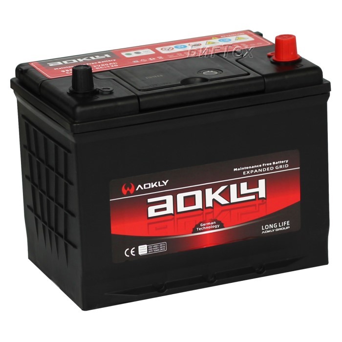 Аккумулятор автомобильный AOKLY ASIA 80Ah 640A...