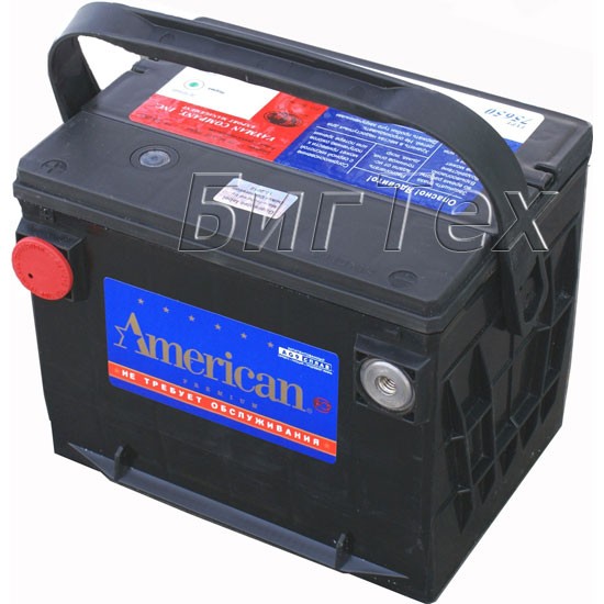Аккумулятор автомобильный American 75650 75 Ач...