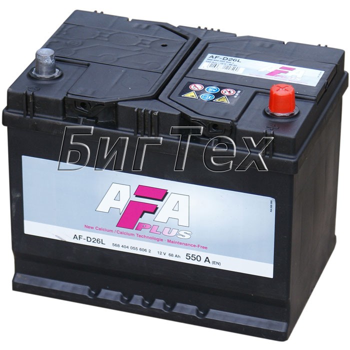 Аккумулятор автомобильный AFA Plus AF-D26L 68 Ач