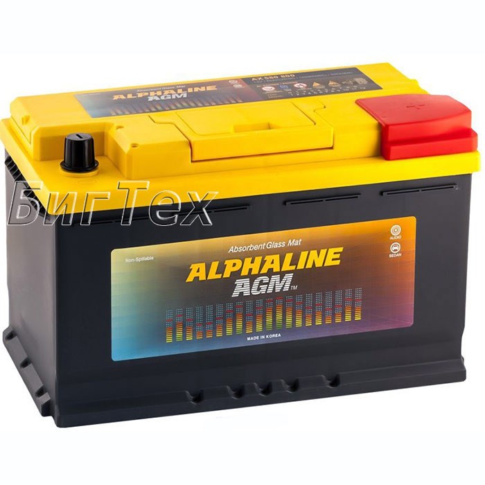 Аккумулятор автомобильный Alphaline AGM AX...
