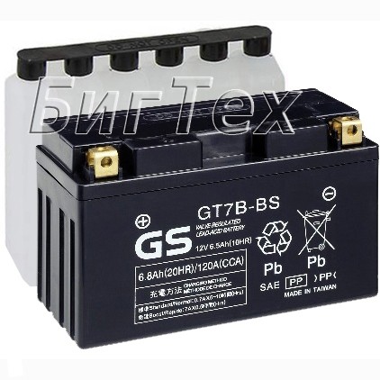 Мото аккумулятор GS GT7B-BS 6.8 Ач