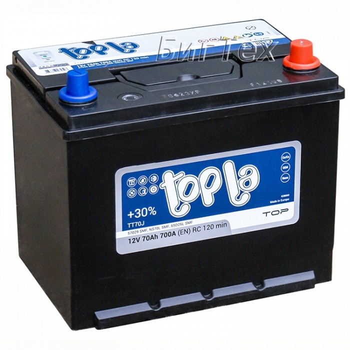 Аккумулятор автомобильный Topla Top JIS Asia 70 Ач