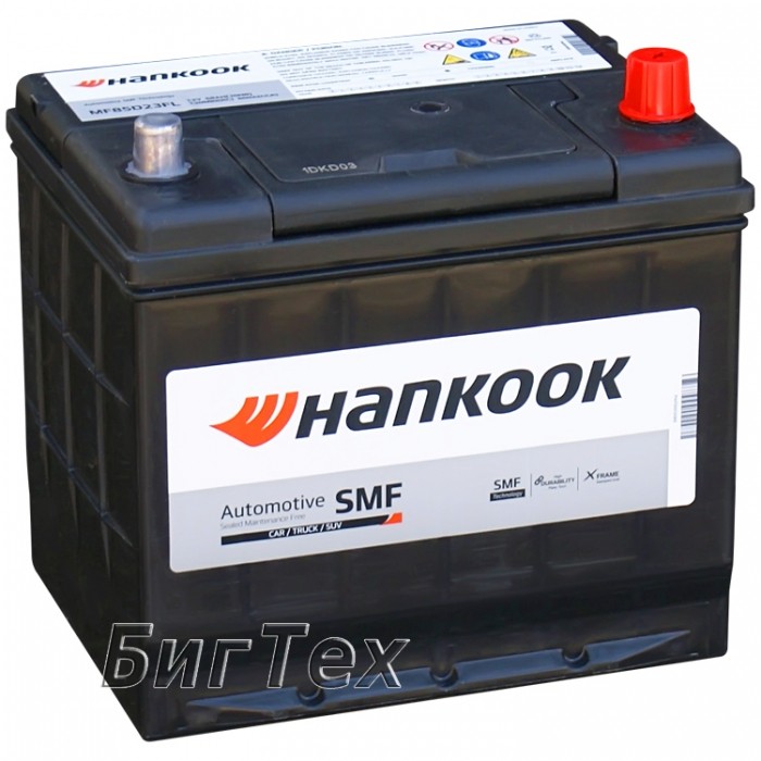 Аккумулятор автомобильный HANKOOK 85D23L 68Ah