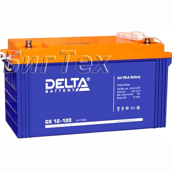 Аккумулятор Delta GX 12-120, 12V