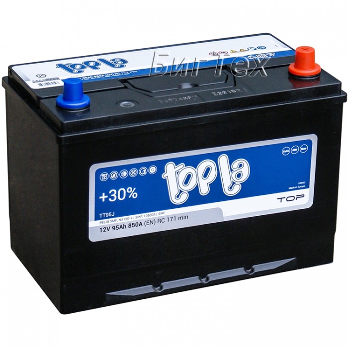 Аккумулятор автомобильный Topla Top JIS Asia 95 Ач