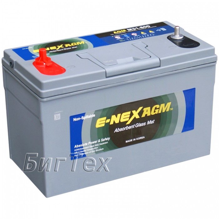 Аккумулятор лодочный Atlas E-NEX AGM M31-925...