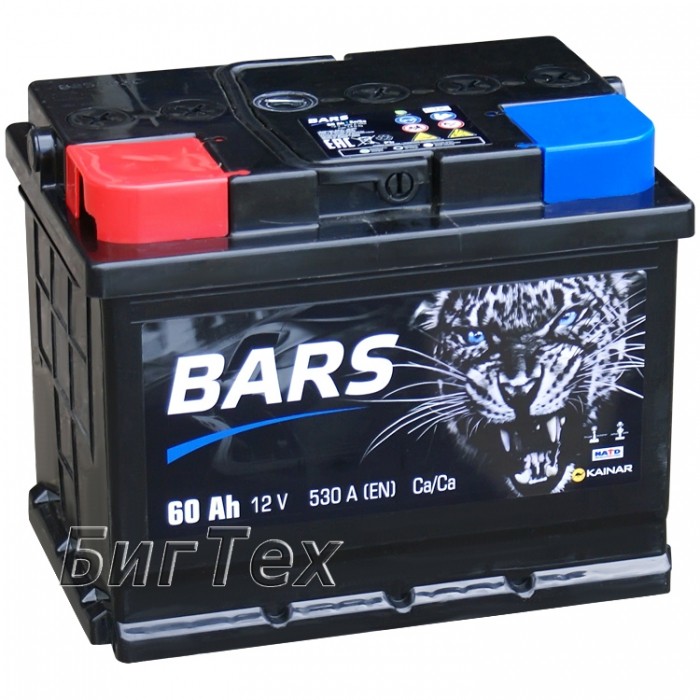 Аккумулятор автомобильный BARS 6ст-60