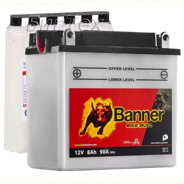 Мото аккумулятор BANNER BIKE Bull YB7-A (50713)...