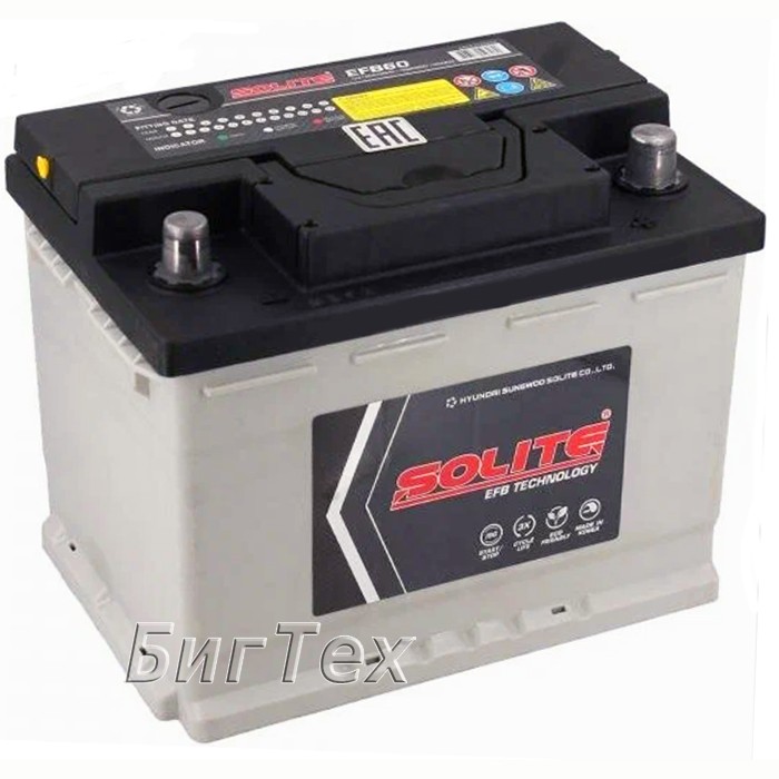Аккумулятор автомобильный SOLITE EFB L2 60 Ач