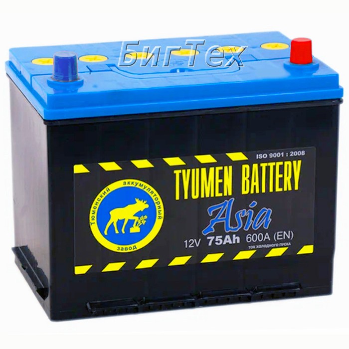 Аккумулятор автомобильный TYUMEN ASIA 75 Ач