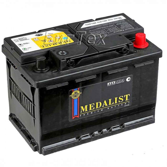 Аккумулятор автомобильный MEDALIST 57412 74Ah
