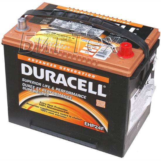 Аккумулятор автомобильный Duracell EHP35, 65 А/ч