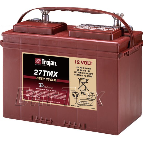 Аккумулятор тяговый Trojan 27TMX, 105 А/ч