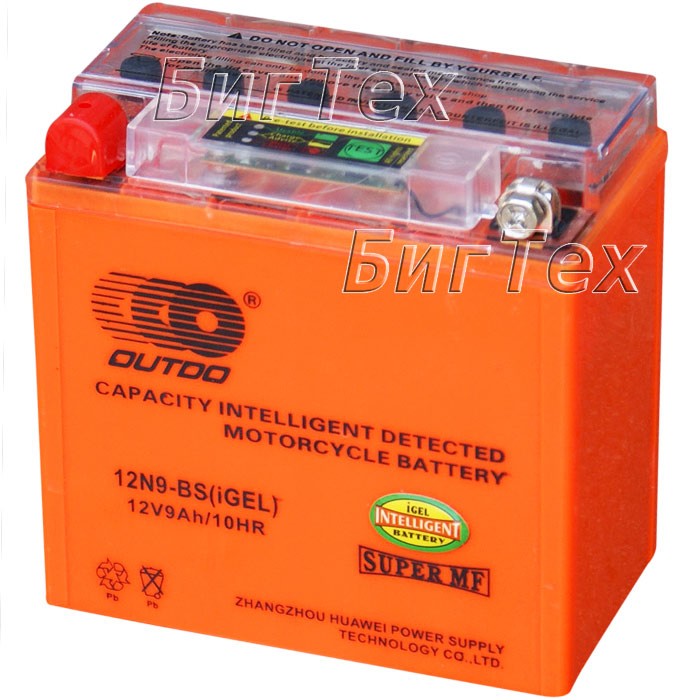 Мото аккумулятор Outdo 12N9-BS 9 Ач (Gel)