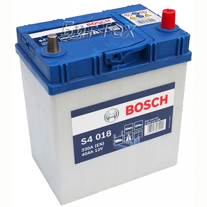 Аккумулятор автомобильный BOSCH Asia S4 018 40...