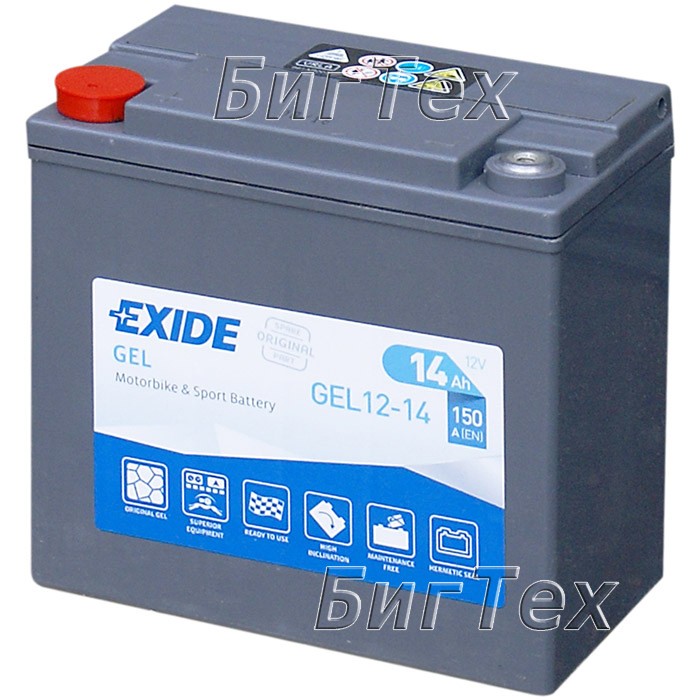 Аккумулятор резервный вспомогательный Exide Gel...