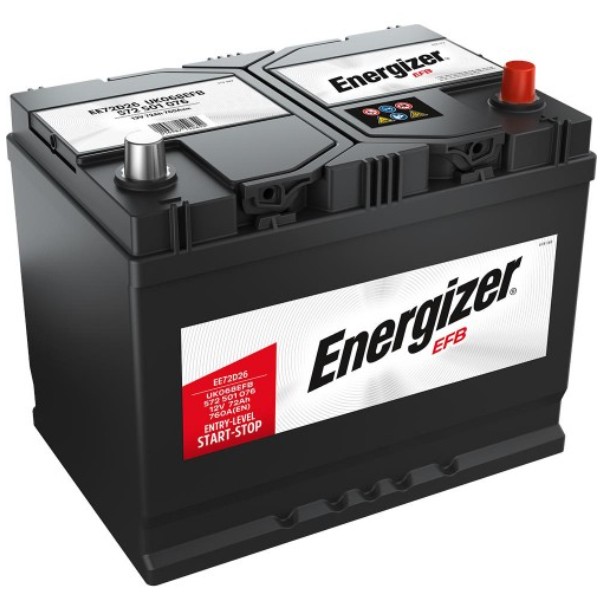 Аккумулятор автомобильный ENERGIZER EFB EE72D26...
