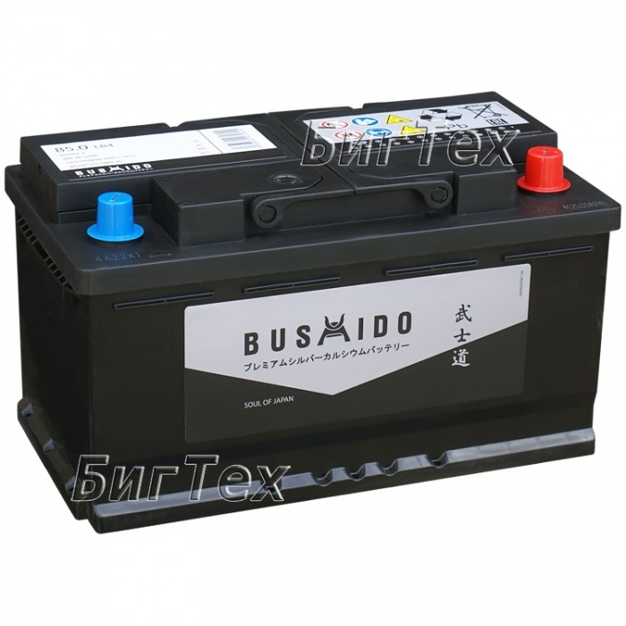 Аккумулятор автомобильный BUSHIDO SJ LB4, 85 Ач...