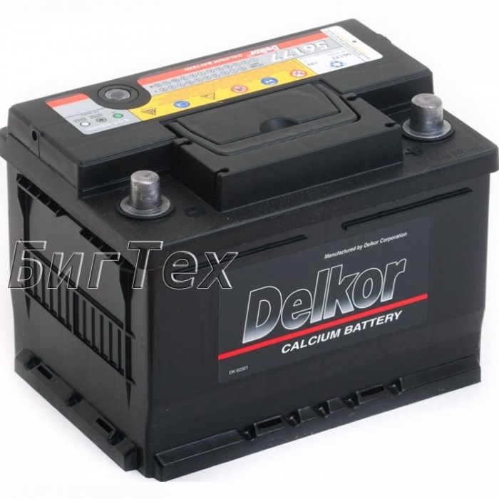 Аккумулятор автомобильный Delkor 56177 61 Ач