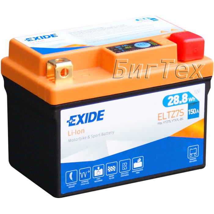 Мото аккумулятор EXIDE Li-Ion ELTZ7S 28.8Wh...