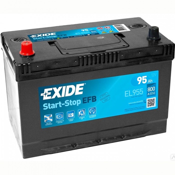 Аккумулятор автомобильный Exide EFB Start-Stop...