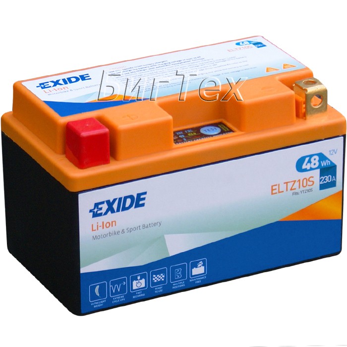 Мото аккумулятор EXIDE Li-Ion ELTZ10S 48Wh (4Ah)
