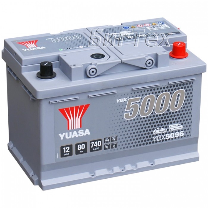 Аккумулятор автомобильный YUASA YBX5096 Silver...