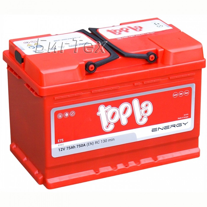 Аккумулятор автомобильный Topla Energy 75 Ач
