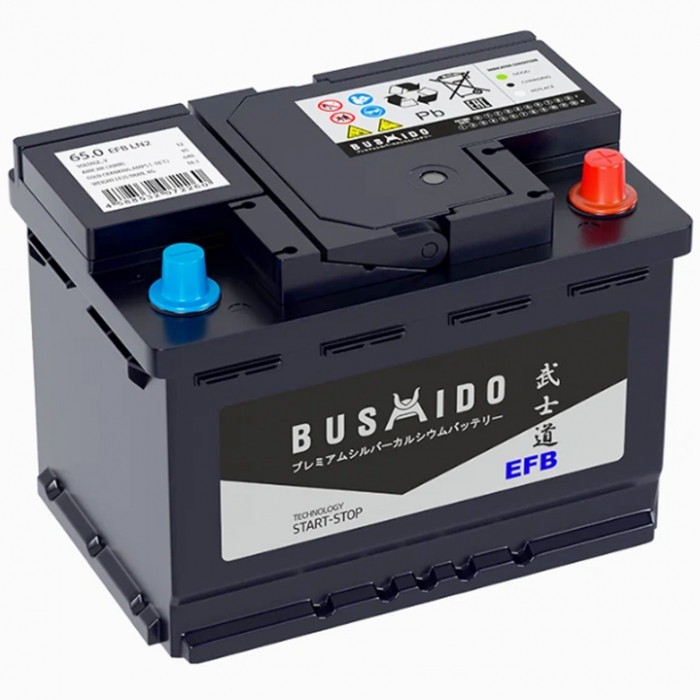 Аккумулятор автомобильный BUSHIDO EFB Start...