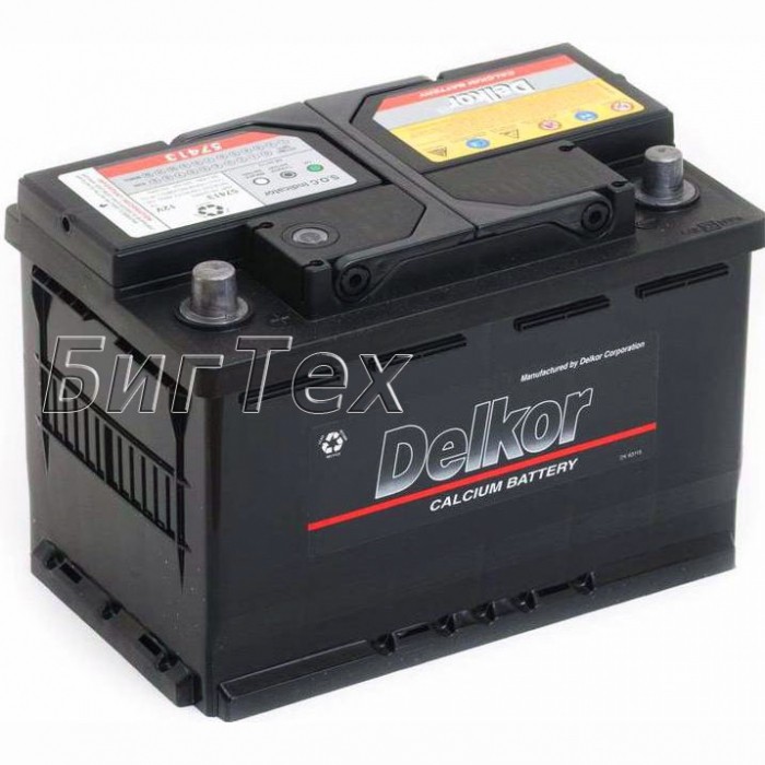 Аккумулятор автомобильный Delkor 57413 74 Ач