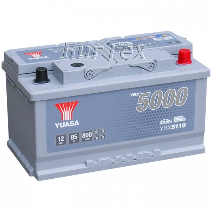 Аккумулятор автомобильный YUASA YBX5110 Silver...