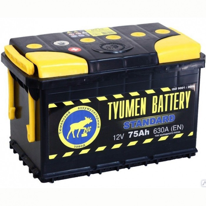 Аккумулятор автомобильный TYUMEN STANDART 75 Ач