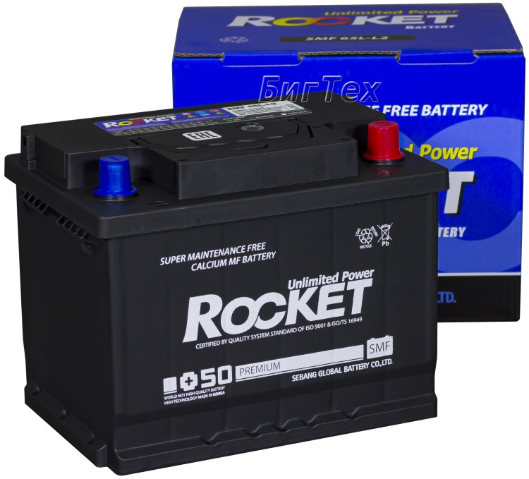 Аккумулятор автомобильный ROCKET SMF 65L-L2...