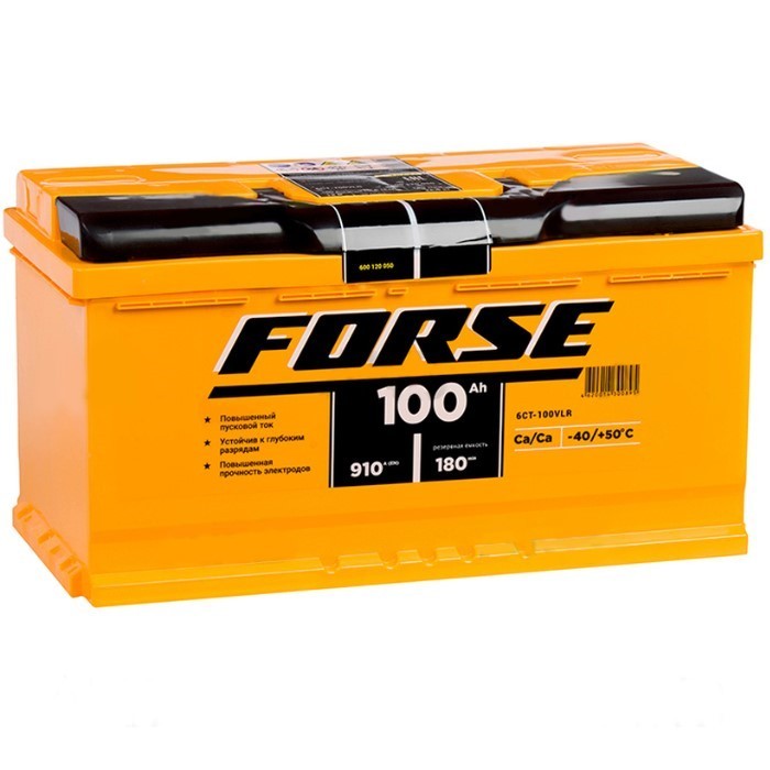 Аккумулятор автомобильный FORSE 100 Ah 910А