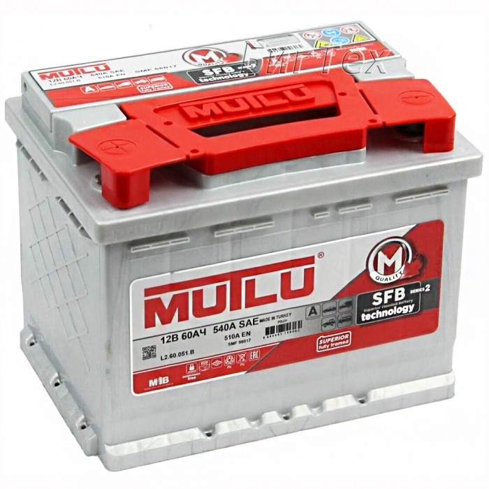 Аккумулятор автомобильный MUTLU SFB M2, 60 Ач...