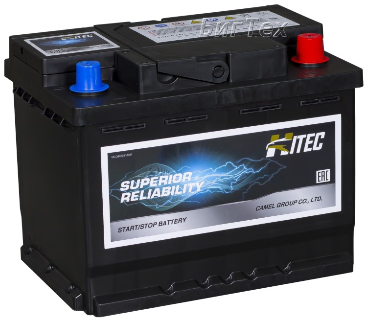 Аккумулятор автомобильный HITEC AGM 60Ач 680А...